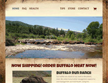 Tablet Screenshot of buffalorunranch.com